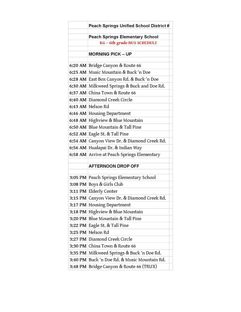 Live Feed Peach Springs Unified School District 8